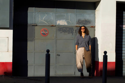 the half & half balloon pant