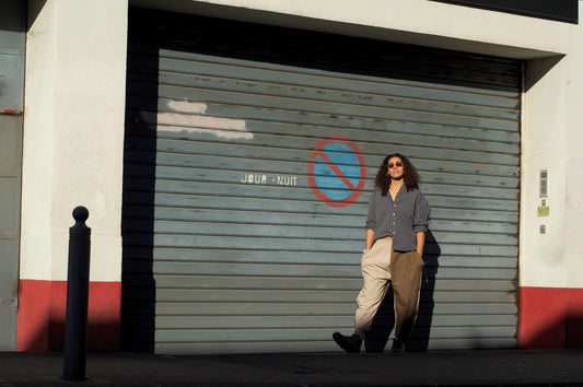 the half & half balloon pant