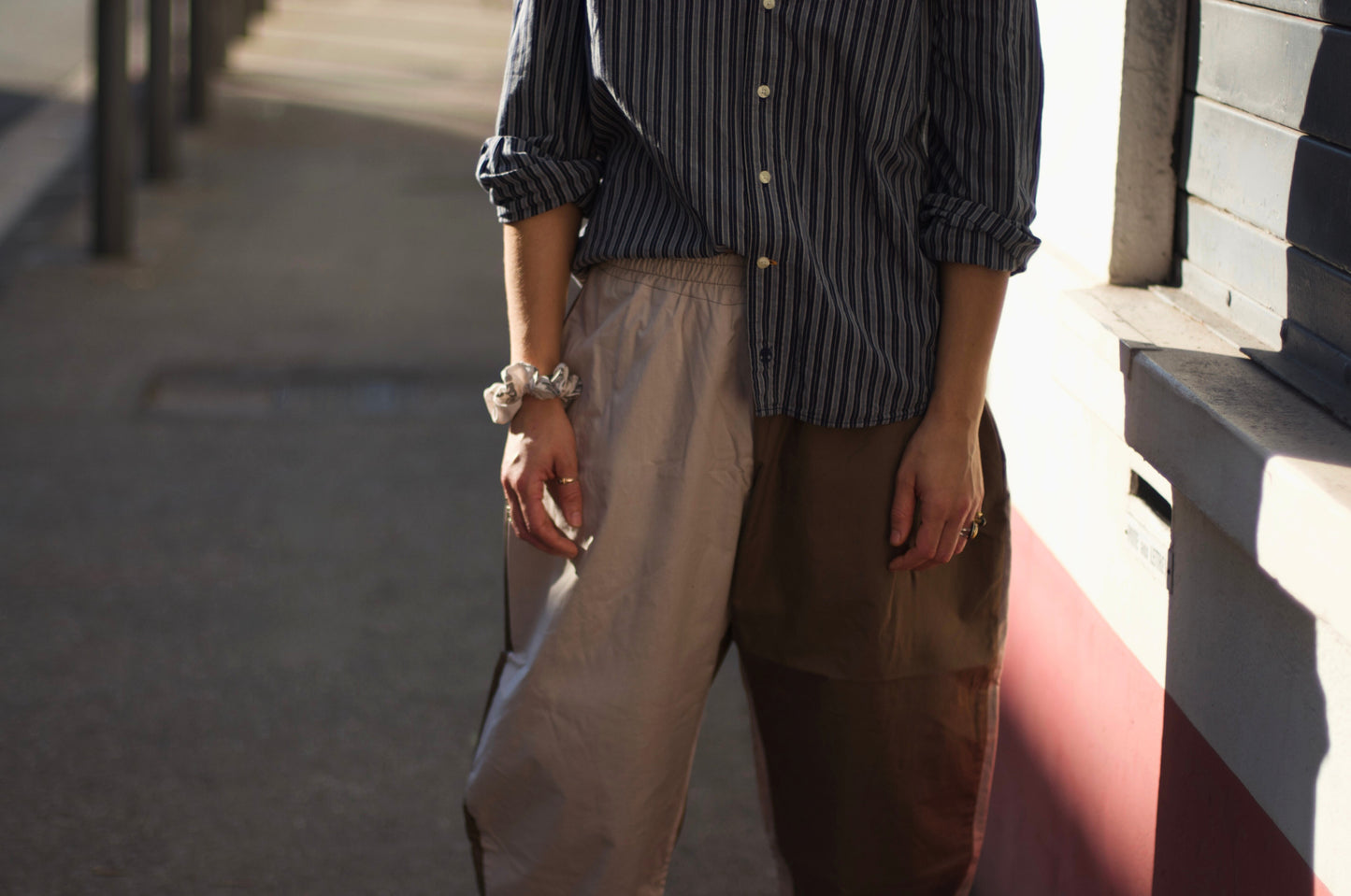 the half & half balloon pant