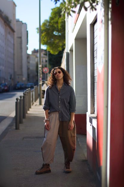 the half & half balloon pant