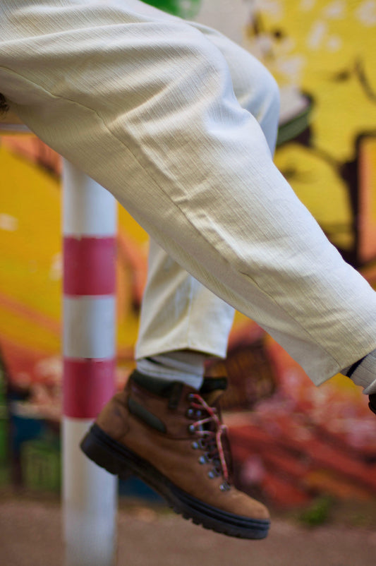 the straight-cut ivory pant